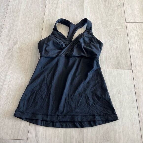 Lululemon women’s black top size 4 - Picture 1 of 5
